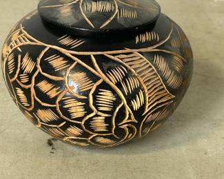 Decorative Wood Bowl/Lid