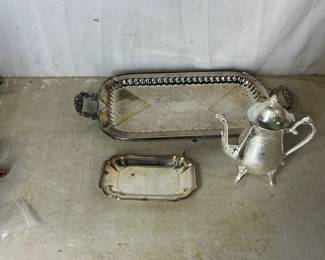 Silver plate servingware