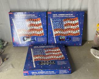 Light up American Flags