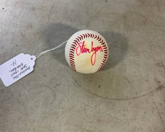 Steve Lyons signed ball