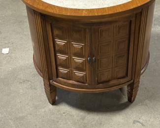 Drum marble table