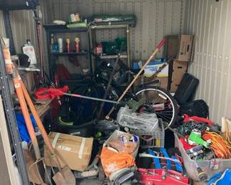 Oh yea! Tools! Bolt cutters! (They will be taken out of shed & displayed in more accessible manner)