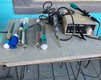 Wood burner with accessories