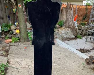 Shown, 1 of 4 Black velvet Mannequin's. Sizes vary from 5' to 5'7"