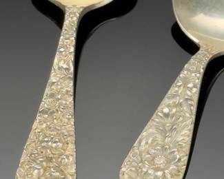 Lot of 2 S. Kirk & Son Stieff Sterling Silver Spoons