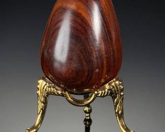 Desert Ironwood Kaleidoscope Egg on Stand