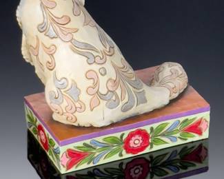 2008 Jim Shore Heartwood Creek Collection 4013026 Victoria White Persian Cat