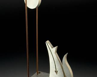 Howling Coyote Southwest Modern Metal Art