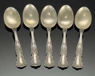 Lot of 5 Gorham Buttercup Sterling Silver Spoons Flatware