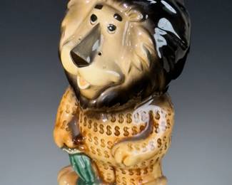 Lefton Porcelain Hubert the Lion Piggy Bank