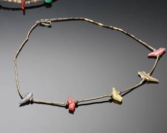 Lot of 2 Native American Choker Necklaces