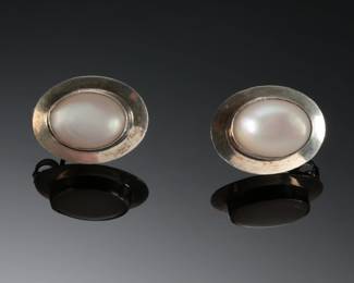 Native American MOP Sterling Silver Earrings