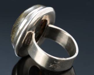 Sterling Silver & Labradorite Ring SZ: 7.25