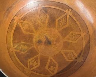 Tibetan Copper Singing Bowl with Shri Yantra