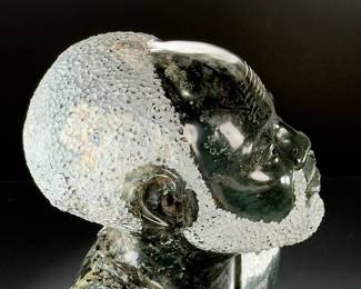 *Original Sangsters Nyakusengwa African Male Bust Sculpture Carved Stone Shona Sculpture