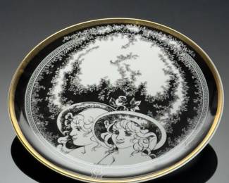 Hollohaza Hungary Porcelain Endre Szasz Plate Laszlo Jurcsak