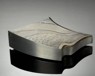 Sculptor Jon Michael Route Pewter Trinket Box