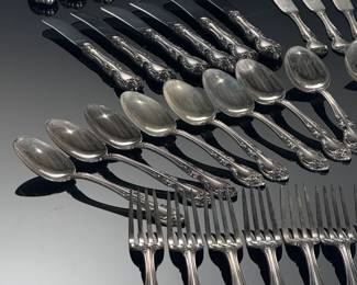 Wallace Melrose Sterling Silver Flatware Set Silverware
