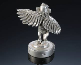 Vintage Pewter Eagle Dancer Miniature Statue Sculpture