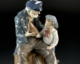 Lladro Figurine “A Tall Yarn Old Sailor & Boy Porcelain Figurine” 5207 Authentic