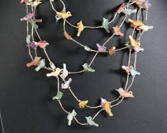 4-strand Native American Fetish Necklace