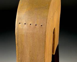 Studio Art Pottery Abstract Semi-Circle Ceramic