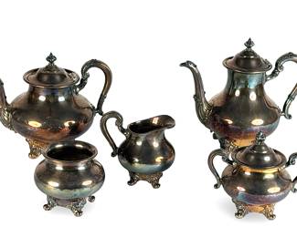 Reed & Barton Regent 5600 Silverplate 5-Piece Tea/Coffee Service Set
