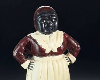 Cast Iron Woman Bank