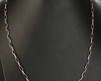 Classic Navajo Link Chain Necklace Native American Jewelry