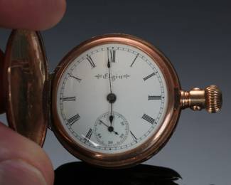 1899 14k Gold Elgin Pocket Watch Model 1 Grade 173