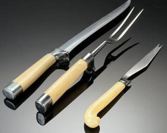 3pc Towle Stainless/Sterling Handle Carving Set