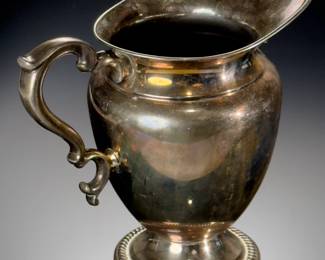 English Silver Mfg. Silver Plated Water Pitcher