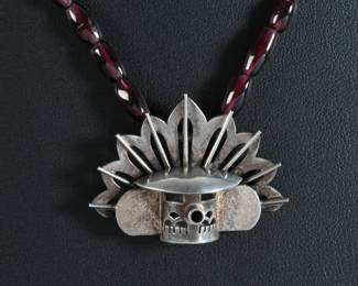 Native American Mudhead Beadded Necklace