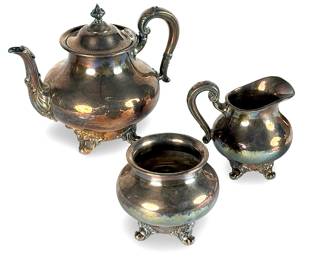 Reed & Barton Regent 5600 Silverplate 5-Piece Tea/Coffee Service Set
