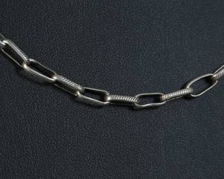 Classic Navajo Link Chain Necklace Native American Jewelry