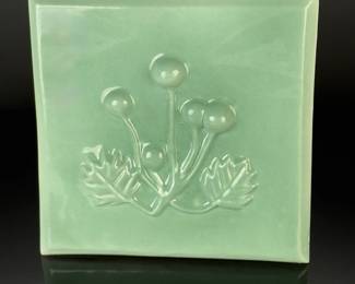 Lot of 3 11x11” Studio Art Fused Glass Tiles/Panels