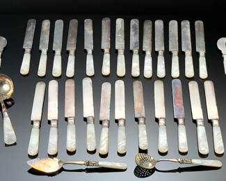 Landers Frary & Clark AETNA Works Pearl Handle Knife SEt & Misc