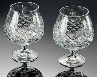 Lot of 2 Mikasa “Claridge” 5 1/2″ Brandy Crystal Glass/Snifter