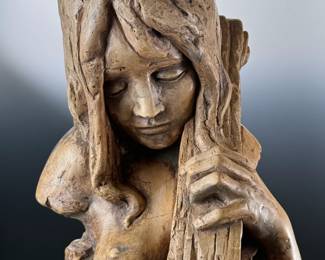 Attila Tivadar Bayshore Art 1969 Sculpture Woman with Cello