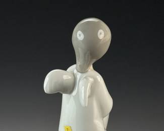Lladro NAO Kneeling Angel Porcelain Cherub Figurine