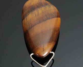 Polished Natural Tigers Eye Pendant