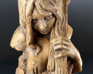 Attila Tivadar Bayshore Art 1969 Sculpture Woman with Cello