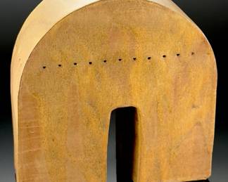 Studio Art Pottery Abstract Semi-Circle Ceramic