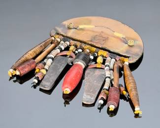 Jack McLean Bronze & Beads Mixed Media Art
