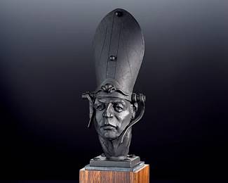 *Original* Theodore Ted Gall "Ascension Unmasked” Metamorphic Head Bronze Sculpture