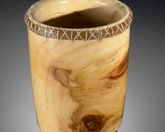 Studio Art Wood Sam Saunders Hand Turned Vase Turtle Creek Bowls Aspen