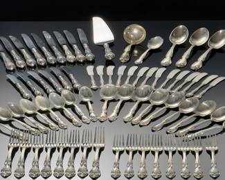 Wallace Melrose Sterling Silver Flatware Set Silverware