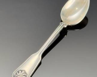 Tiffany & Co Shell & Thread Demitasse Spoon Sterling Silver