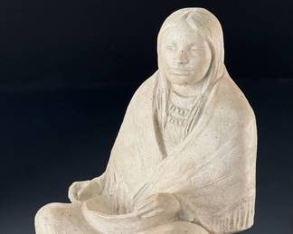 Austin Productions “Madre Tierra” 1983 Native American Woman Sculpture