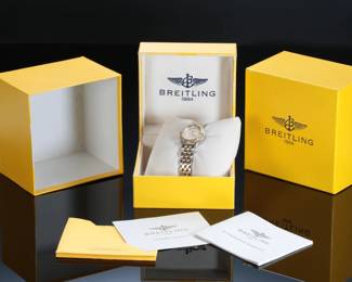 Breitling Lady Perpetual Sirius Watch Ref: D62022 14k Gold & Steel Two-Tone